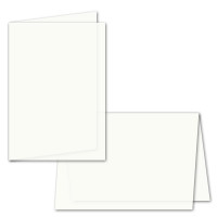 400x faltbares Einlege-Papier für DIN A5 Doppelkarten - transparent-weiß - 297 x 210 mm (210 x 148 mm gefaltet) - ideal zum Bedrucken mit Tinte und Laser - hochwertig mattes Papier von GUSTAV NEUSER