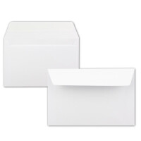 25x Kartenpaket DIN B6 Faltkarten Hochweiß/Kristallwei