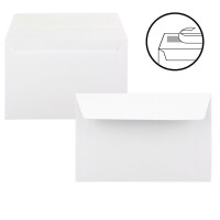 25x Kartenpaket DIN B6 Faltkarten Hochweiß/Kristallwei