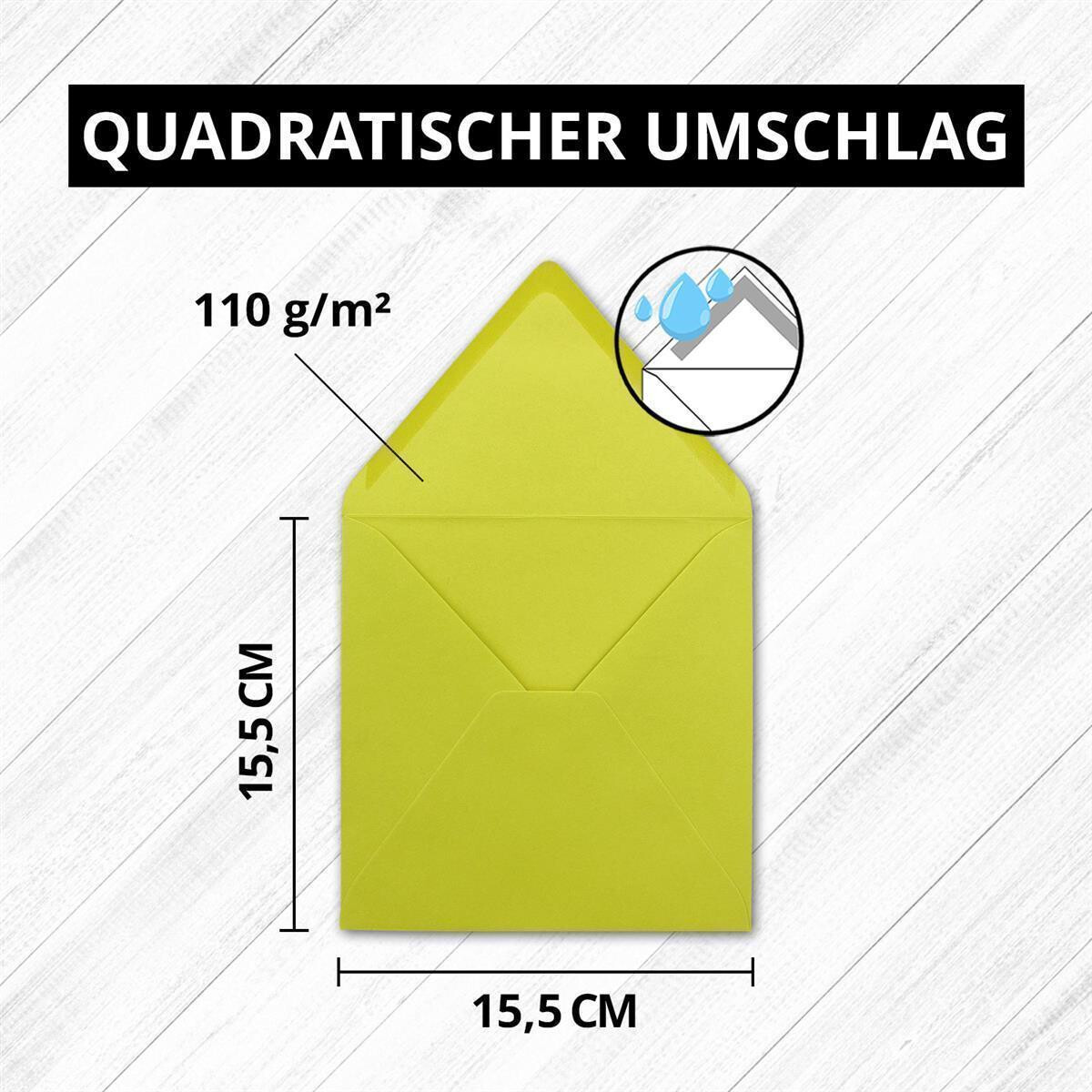 ARTOZ 25x DIN A6 Faltkarten-Set mit Umschlägen - Taupe (Braun) - 105