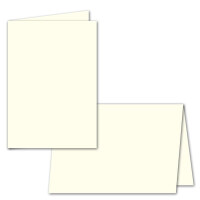 150x faltbares Einlege-Papier für DIN A5 Doppelkarten - naturweiß - 297 x 210 mm (210 x 148 mm gefaltet) - ideal zum Bedrucken mit Tinte und Laser - hochwertig mattes Papier von GUSTAV NEUSER