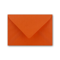 100 Briefumschläge Orange - DIN C6 - gefüttert mit weißem Seidenpapier - 80 g/m² - 11,4 x 16,2 cm - Nassklebung - NEUSER PAPIER