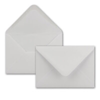 50x Briefumschläge DIN C6 - 11,4 x 16,2 cm - mit Nassklebung - Farbe: Weiss - Grammatur: 100 Gramm pro m² - Marke: NEUSER PAPIER