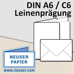 a4 DIN long hochweiß Emblème PC-faltkarten 185 g/qm