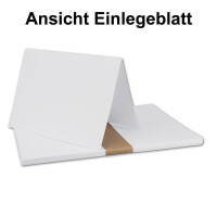75x weißes DIN A6 Faltkartenset mit Leinenprägung - 10,4 x 14,8 cm - mit Briefumschlägen & Einlegeblätter - Einladungskarten Bastelset mit Leinen Oberfläche - von GUSTAV NEUSER