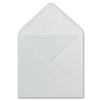 75 x Briefumschlag Quadratisch 15 x 15 cm in Weiß - 100g/m²- Nassklebung mit spitzer Verschlussklappe - Für ganz besondere Anlässe