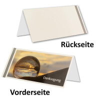 10x Trauerkarte mit Umschlag Set Danksagung - weltlich - DIN