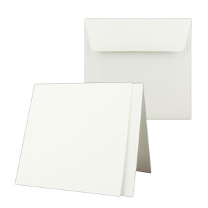 Quadratisches Falt-Karten-Set mit Brief-Umschlägen...