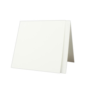 50x creme-weißes Quadratisches Falt-Karten-Set mit Brief-Umschlägen & Einlege-Blätter - 15,0 x 15,0cm - Papier-Bastel-Set  - GUSTAV NEUSER®