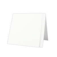 100x Quadratisches Falt-Karten-Set mit Brief-Umschlägen & Einlege-Blätter - Farbe: Weiss - 15,0 x 15,0cm - Papier-Bastel-Set  - GUSTAV NEUSER®