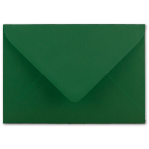 200 Briefumschläge Dunkel-Grün - DIN C6 - gefüttert mit weißem Seidenpapier - 90 g/m² - 11,4 x 16,2 cm - Nassklebung - NEUSER PAPIER