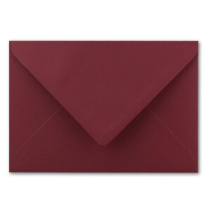 200x Brief-Umschläge in Weihnachts-Rot - 80 g/m² - Kuverts in DIN B6 Format 12,5 x 17,6 cm - Nassklebung ohne Fenster