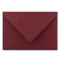 400x Brief-Umschläge in Weihnachts-Rot - 80 g/m² - Kuverts in DIN B6 Format 12,5 x 17,6 cm - Nassklebung ohne Fenster