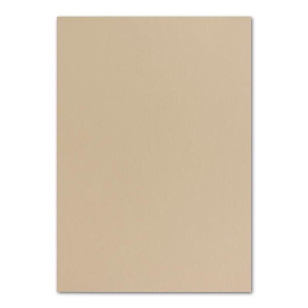 50x DIN A4 Papier - Karamel (Braun) - 110 g/m² - 21 x 29,7 cm - Briefpapier Bastelpapier Tonpapier Briefbogen - FarbenFroh by GUSTAV NEUSER