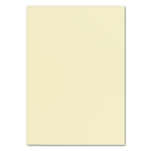 50 DIN A4 Papier-bögen Planobogen - Vanille (Creme) - 240 g/m² - 21 x 29,7 cm - Bastelbogen Ton-Papier Fotokarton Bastel-Papier Ton-Karton - FarbenFroh
