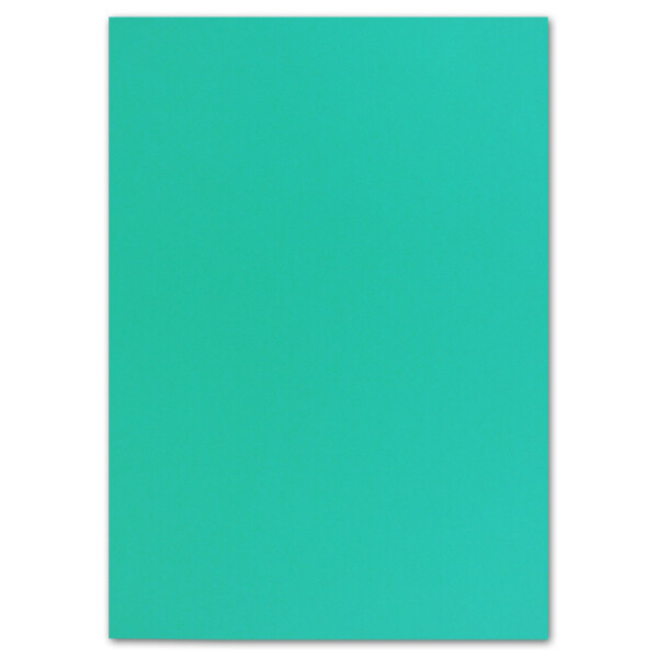50 DIN A4 Papier-bögen Planobogen - Pazifikblau (Blau) - 240 g/m² - 21 x 29,7 cm - Bastelbogen Ton-Papier Fotokarton Bastel-Papier Ton-Karton - FarbenFroh