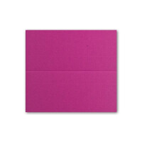 75x Tischkarten in Amarena (Rot) - 4,5 x 10 cm - blanko - Doppel-Karten - als Platzkarten und Namenskarten für Hochzeit und Feste