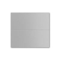 100x Tischkarten in Silber (Irisierend) - 4,5 x 10 cm - blanko - Doppel-Karten - als Platzkarten und Namenskarten für Hochzeit und Feste