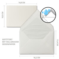 10 Kartenset aus Büttenpapier - DIN A6 Einzelkarten 10,