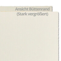 12x DIN Lang Faltkarten Set hochdoppelt mit Umschlägen Weiß, Büttenpapier, 100 x 210 mm - 240 g/m² - Kartenset aus Bütten