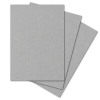ARTOZ 75x Briefpapier - Graphit-Grau DIN A4 297 x 210 mm - Edle Egoutteur-Rippung - Hochwertiges Designpapier Urkundenpapier