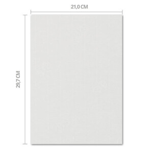 ARTOZ 250x Bastelpapier - Weiß - DIN A4 297 x 210 mm - 220 Gramm pro m² - Edle Egoutteur-Rippung - Hochwertiges Designpapier Urkundenpapier Bastelkarton