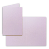 60x Faltkarten Set mit Briefumschlägen DIN A6 / C6 - Lila - 14,8 x 10,5 cm (105 x 148) - Doppelkarten Set - Serie FarbenFroh