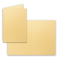 80x Faltkarten Set mit Briefumschlägen DIN A6 / C6 - Toskana (Gelb) - 14,8 x 10,5 cm (105 x 148) - Doppelkarten Set - Serie FarbenFroh