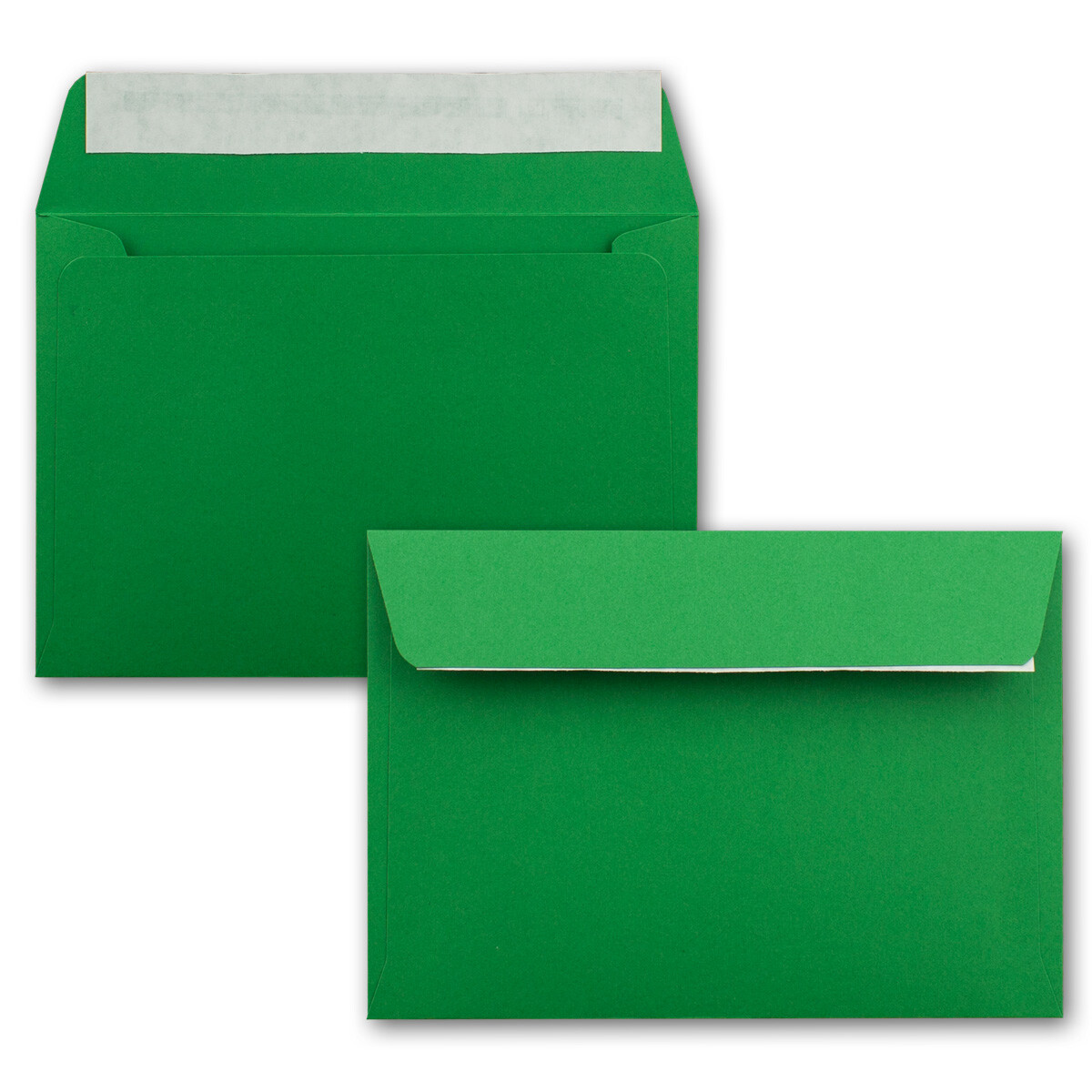 25x Briefumschläge Tannen-Grün DIN C6 Format 114 x 162 mm - Haftklebu ...