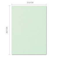 ARTOZ 75x Briefpapier - Mint DIN A4 297 x 210 mm - Edle Egoutteur-Rippung – Hochwertiges Designpapier Urkundenpapier