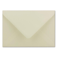 25x Kuverts in Naturweiss - Brief-Umschläge in DIN B6 - 12,5 x 17,6 cm geripptes Papier - weißes Seidenfutter für Weihnachten & festliche Anlässe