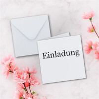 250x Set Quadratische Karten inklusive Briefumschläge -