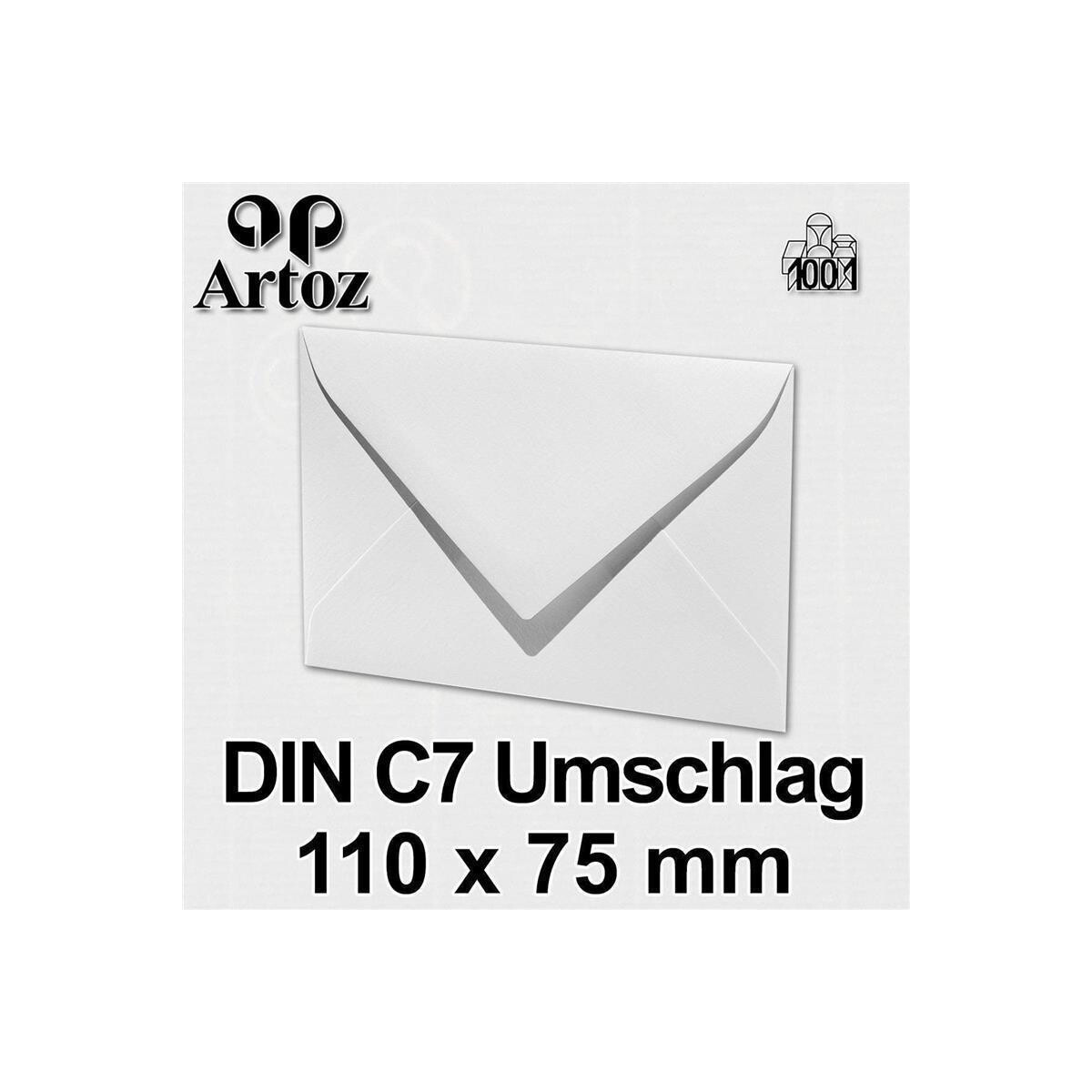 500 Weiß DIN C7 Mini-Umschläge 85x120 mm 100g Amber Visitenkarten Danksagungen 