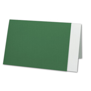 200x Karten-Set DIN B6 - 12 x 17 cm - 120 x 170 mm - Falt-Karten mit Brief-Umschlägen & Einlege-Blättern - Gerippte Struktur Oberfläche - Dunkelgrün - Vintage Einladungskarten