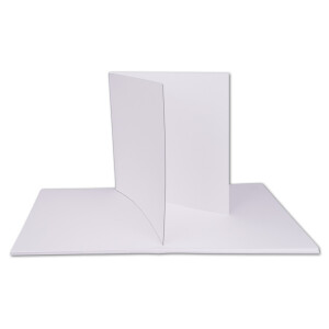 100x Quadratisches Faltkarten Set 15 x 15 cm - mit Briefumschlägen & Einlegeblätter & Schmuckband - Nacht-Blau - für Einladungskarten, Hochzeit, Weihnachten - von GUSTAV NEUSER
