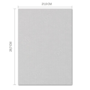 ARTOZ 100x Briefpapier - Lichtgrau DIN A4 297 x 210 mm - Edle Egoutteur-Rippung - Hochwertiges Designpapier Urkundenpapier