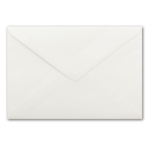 50x DIN C5 Kuverts 15,7 x 22,5 cm in weiß mit silbernem Seidenfutter - Nassklebung - Blanko Brief-Umschläge - Post-Umschläge ohne Fenster im C5 Format - Marke: FarbenFroh by GUSTAV NEUSER