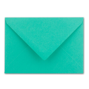 Kuverts in Pazifik-Blau - 300 Stück - Brief-Umschläge DIN C6 - 114 x 162 mm - 11,4 x 16,2 cm - Naßklebung - matte Oberfläche & Gold-Metallic Fütterung - ohne Fenster - für Einladungen