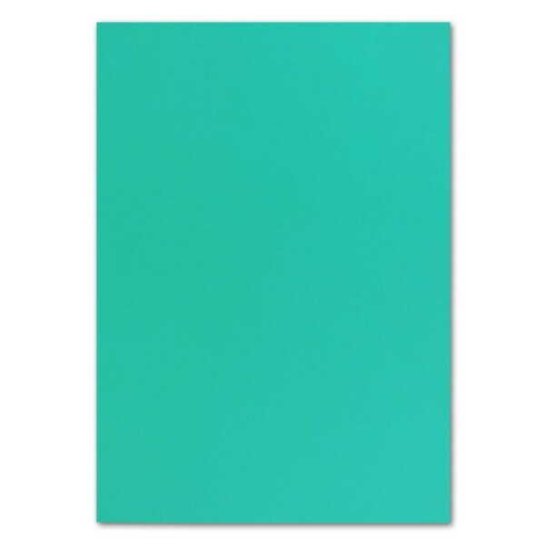 400 DIN A4 Papierbogen Planobogen - Pazifikblau (Blau Grün Türkis) - 160 g/m² - 21 x 29,7 cm - Bastelbogen Ton-Papier Fotokarton Bastel-Papier Ton-Karton - FarbenFroh