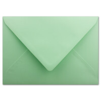 Briefumschläge in Mintgrün- 25 Stück - DIN C5 Kuverts 22,0 x 15,4 cm - Nassklebung ohne Fenster - Weihnachten, Grußkarten - Serie FarbenFroh