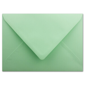 Briefumschläge in Mintgrün- 75 Stück - DIN C5 Kuverts 22,0 x 15,4 cm - Nassklebung ohne Fenster - Weihnachten, Grußkarten - Serie FarbenFroh