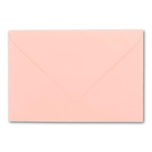 75 Brief-Umschläge mit Wellenschnitt - Rosa - DIN C5 - 16,2 x 22,9 cm - 120 gr - mit wellenförmigen Rändern - Nassklebung - FarbenFroh by GUSTAV NEUSER