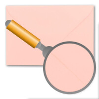 75 Brief-Umschläge mit Wellenschnitt - Rosa - DIN C5 - 16,2 x 22,9 cm - 120 gr - mit wellenförmigen Rändern - Nassklebung - FarbenFroh by GUSTAV NEUSER