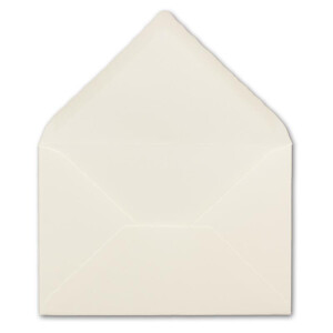 75 Brief-Umschläge mit Wellenschnitt - Natur-Weiß - DIN C5 - 16,2 x 22,9 cm - 120 gr - mit wellenförmigen Rändern - Nassklebung - FarbenFroh by GUSTAV NEUSER
