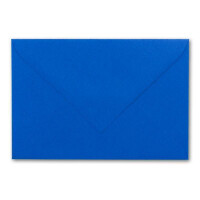 500 Brief-Umschläge mit Wellenschnitt - Royal-Blau / Königsblau - DIN C5 - 16,2 x 22,9 cm - 120 gr - mit wellenförmigen Rändern - Nassklebung - FarbenFroh by GUSTAV NEUSER