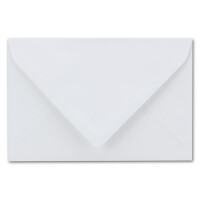 25x Briefumschläge 12 x 18 cm - ca DIN B6 mit Nassklebung, weiß, stabile 100 Gramm pro m², Umschläge für Grußkarten und Einladungen