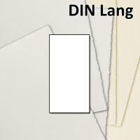 DIN Lang Vintage Einzel-Karten, B&uuml;ttenpapier,...