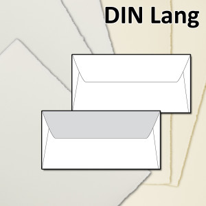 DIN Lang Brief-Umschl&auml;ge B&uuml;tten-Papier,...