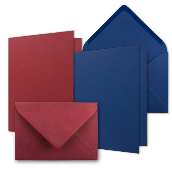 Sobres DIN C5 Rojo Oscuro DIN C5 Sobres Onda Interfaz Gesamtparent, Color 34 -Dunkelgrau 25 Umschläge Sobres Para Tarjetas Invitación