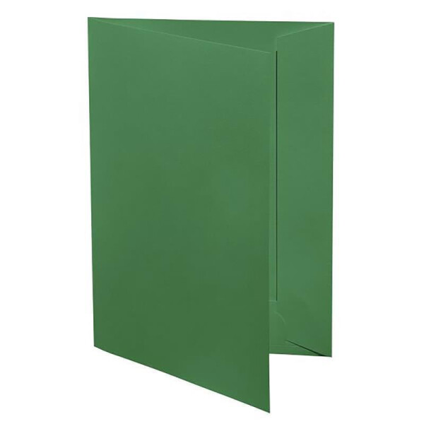 12 Stück Artoz Präsentationsmappen für DIN A4 - Tannengrün (Dunkelgrün) - gerippter Karton - 220 g/m² - 220 x 310 mm - hochwertige Bewerbungsmappen